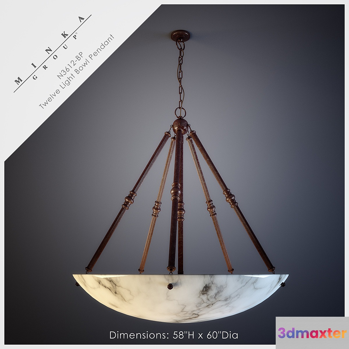 Twelve Light Bowl Pendant