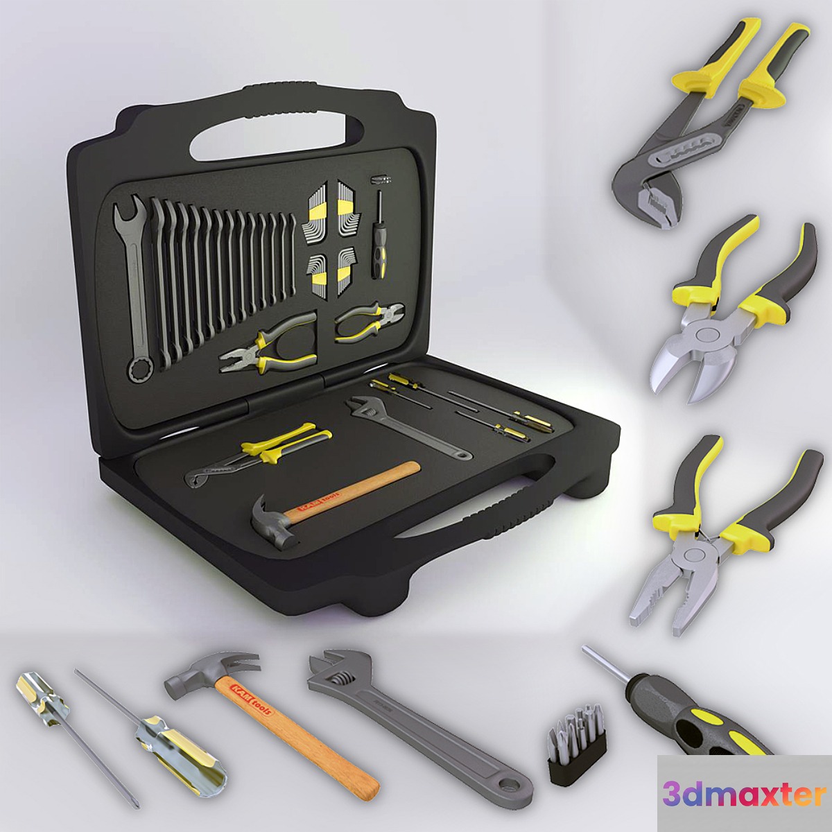 Hand tool set 3D Max