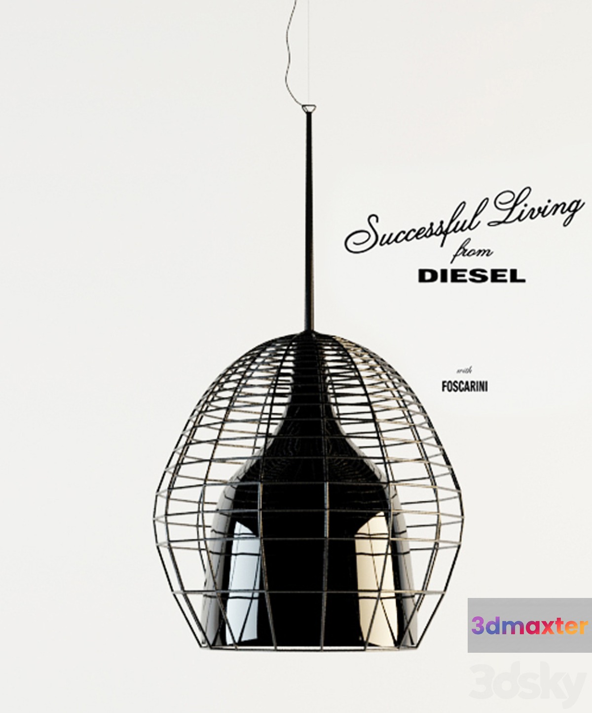 DIESEL Successful Living Cage suspension lamp big