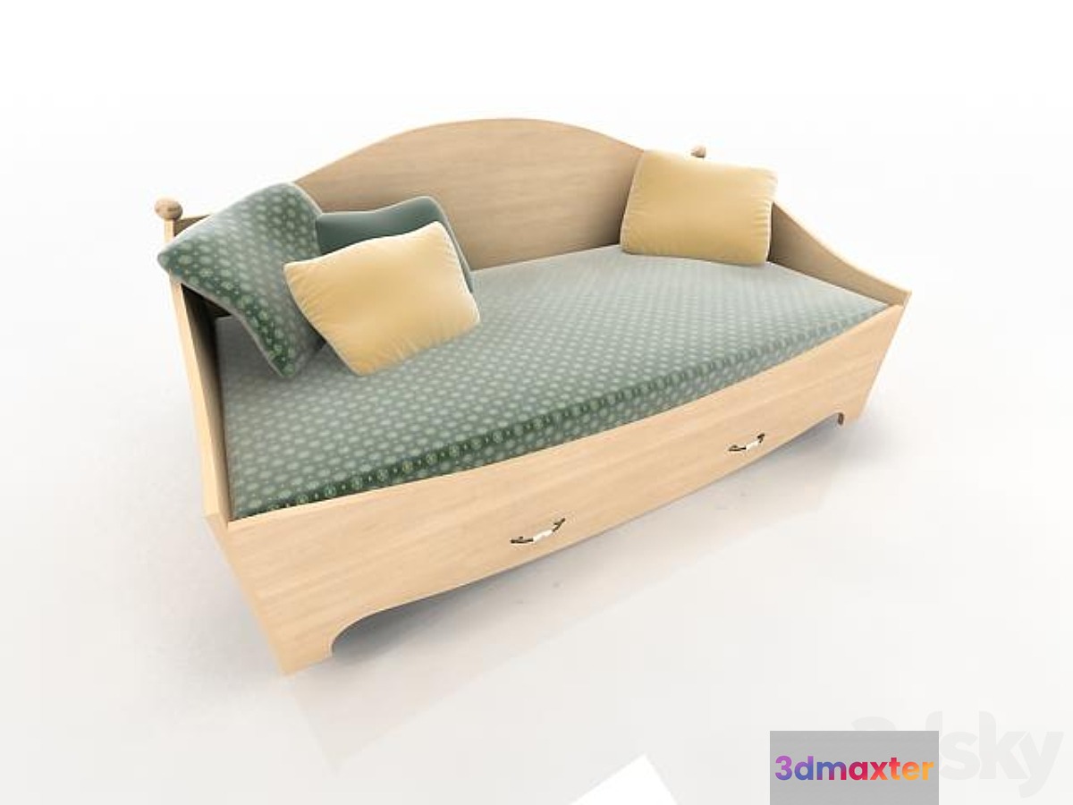 Bed with 1 box