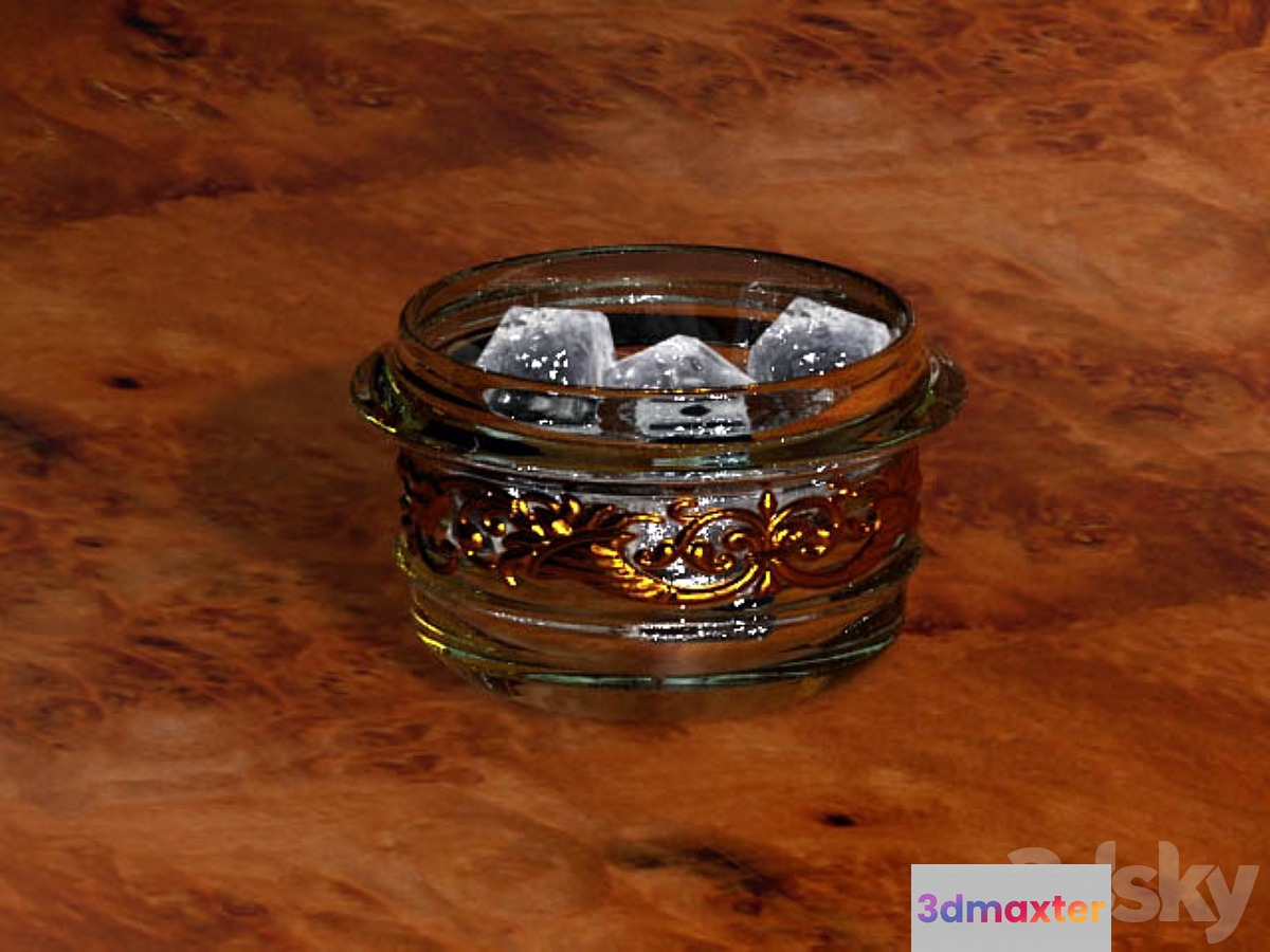 Vase with ice