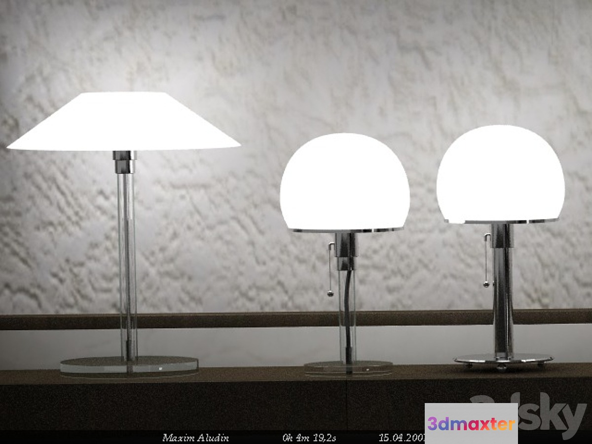 Table lamps confidante sofa (Italy)