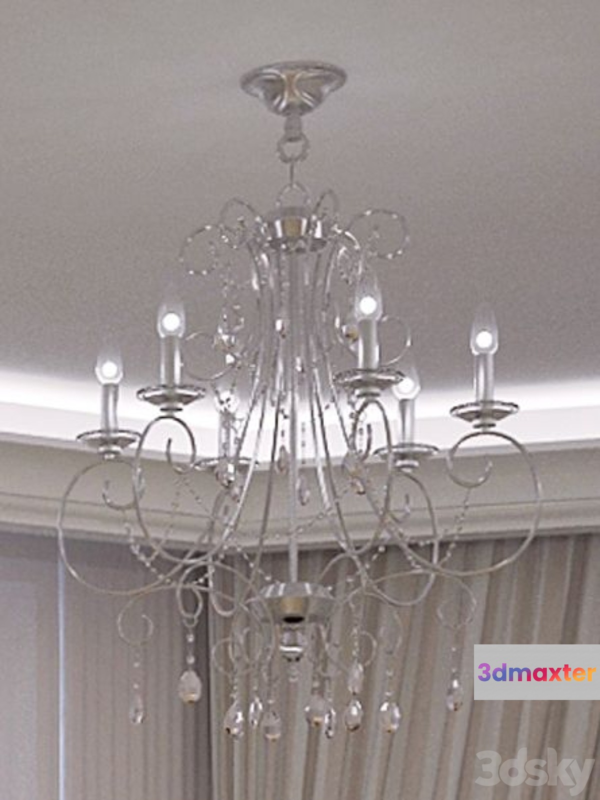chandelier OR Illuminazione 3D Max