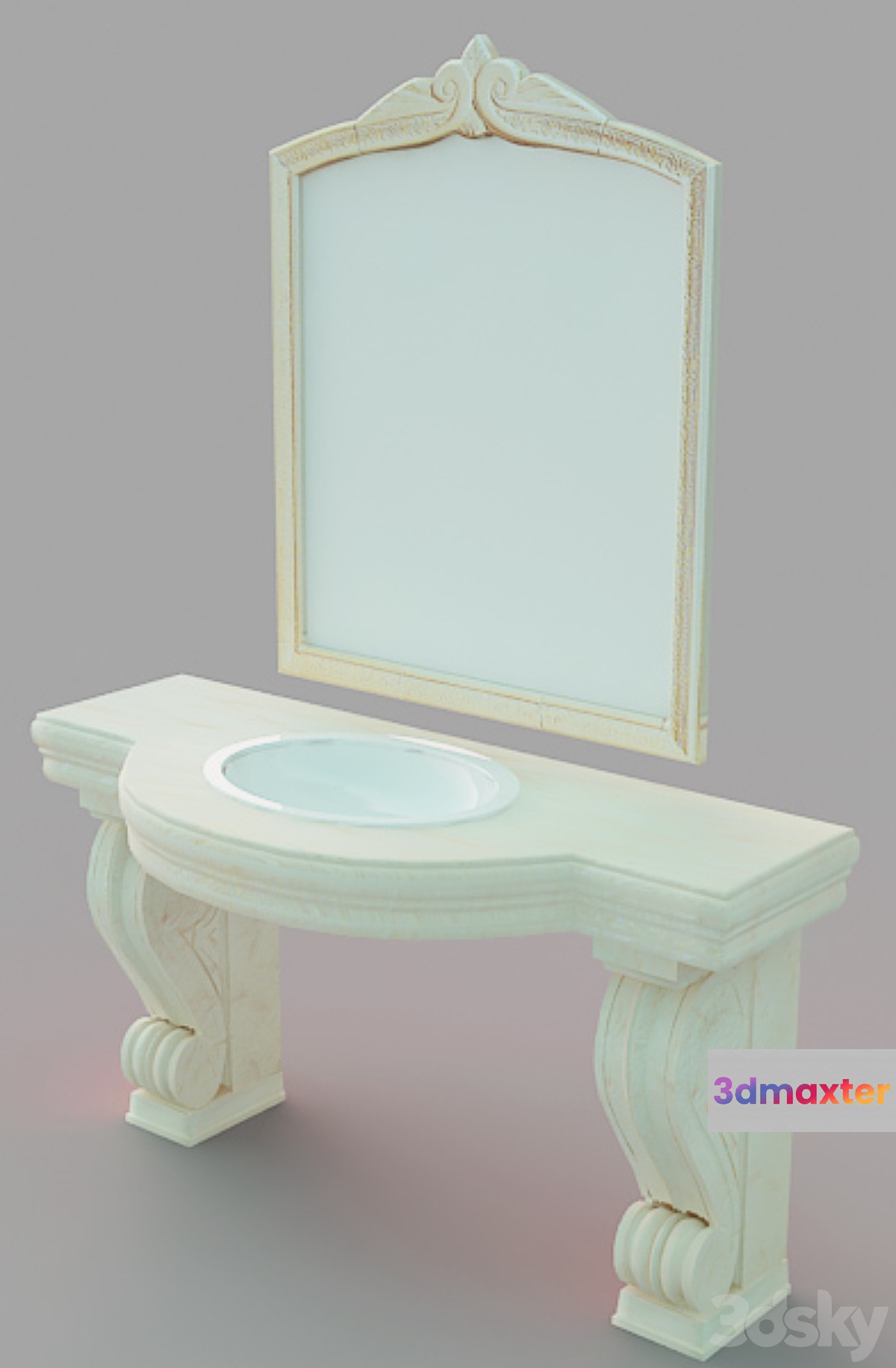 Table faucet and mirror