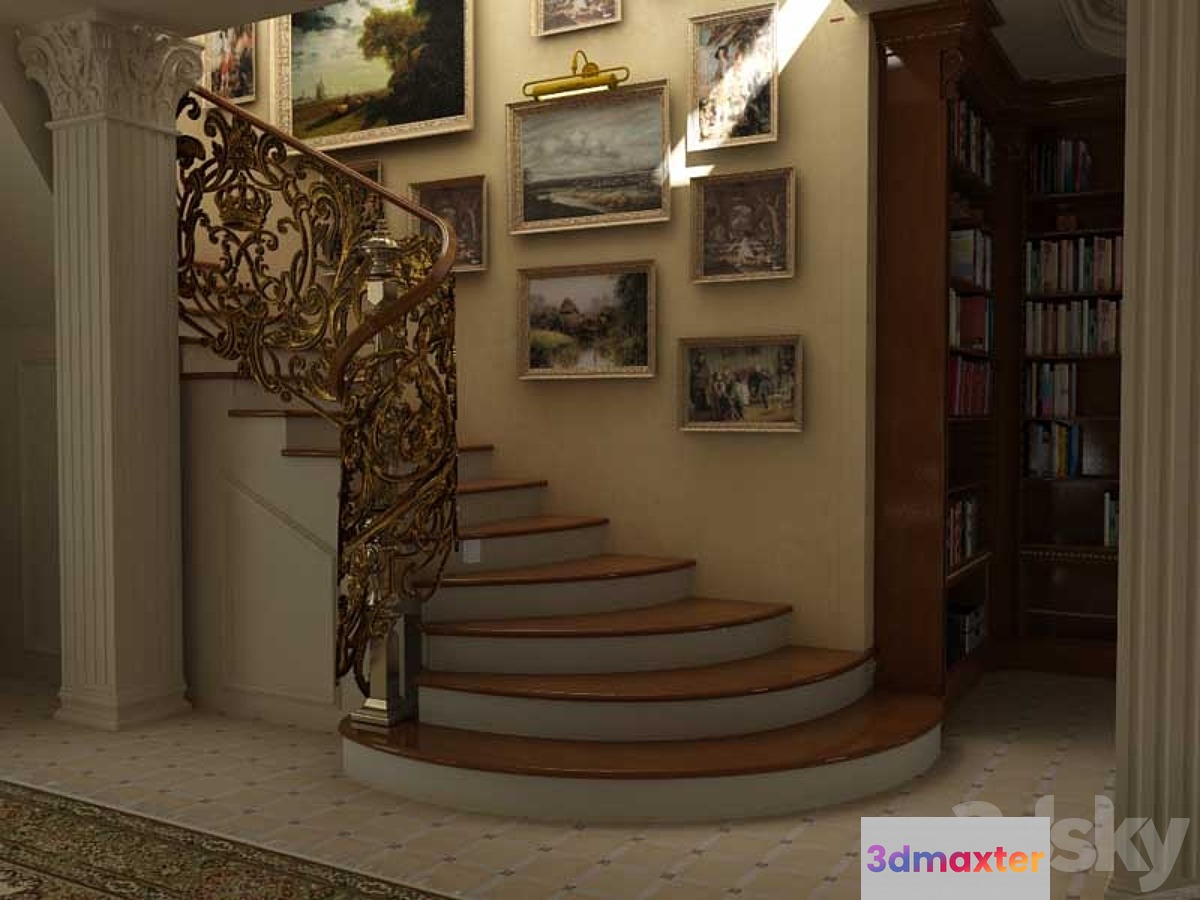 Staircase in the classical style