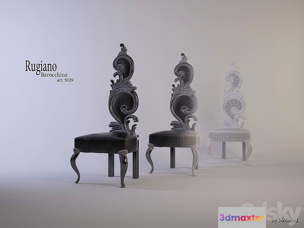 Barocchina Rugiano Chair 3D Max