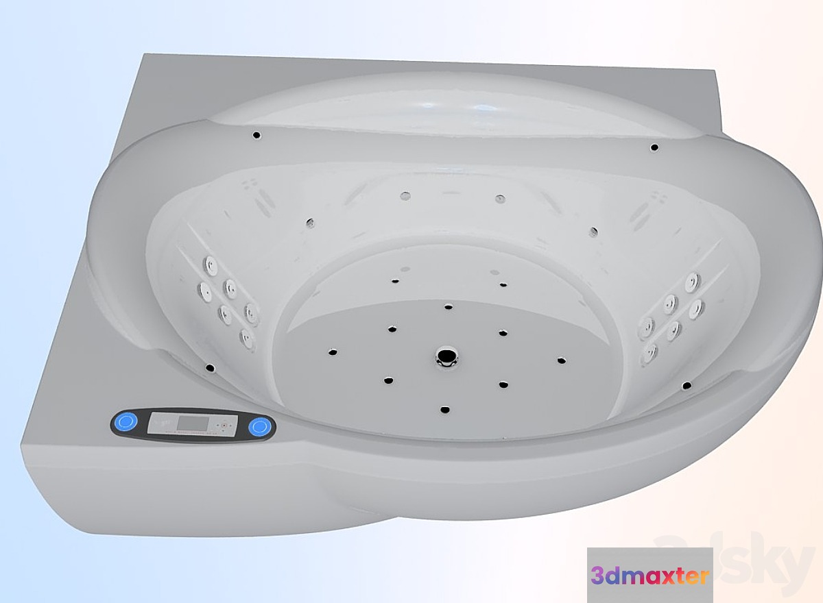 Bath angular WGST 3D Max