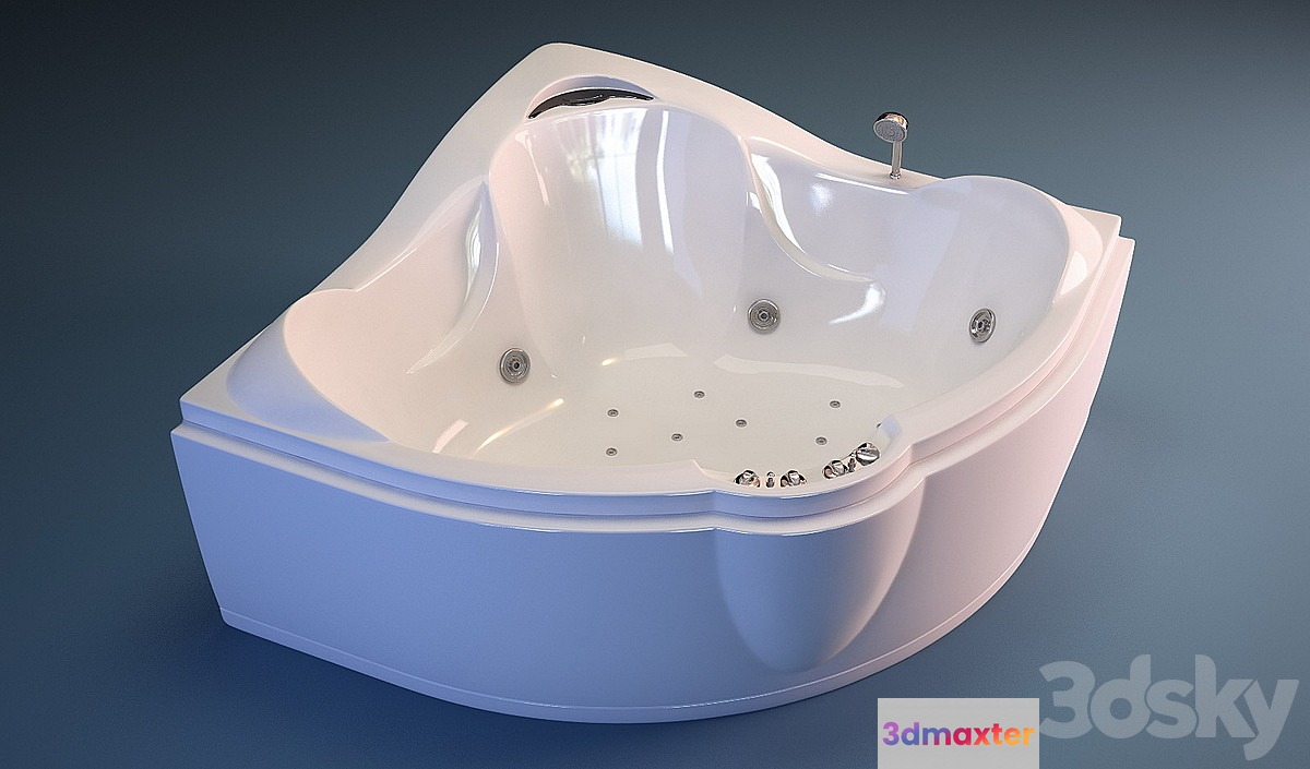 hydromassage bath 3D Max