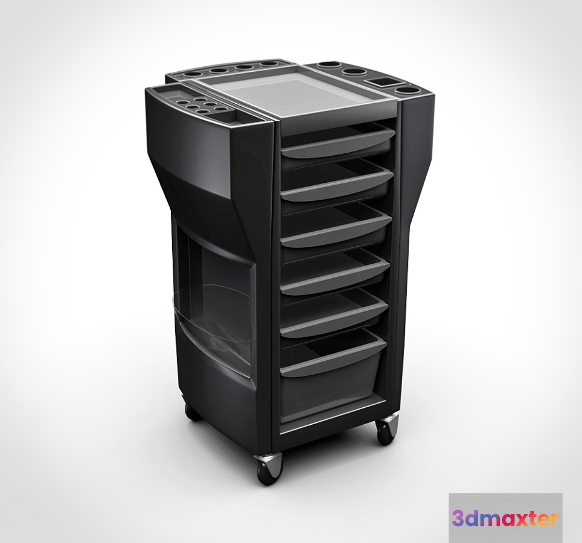 Barber trolley 3D Max