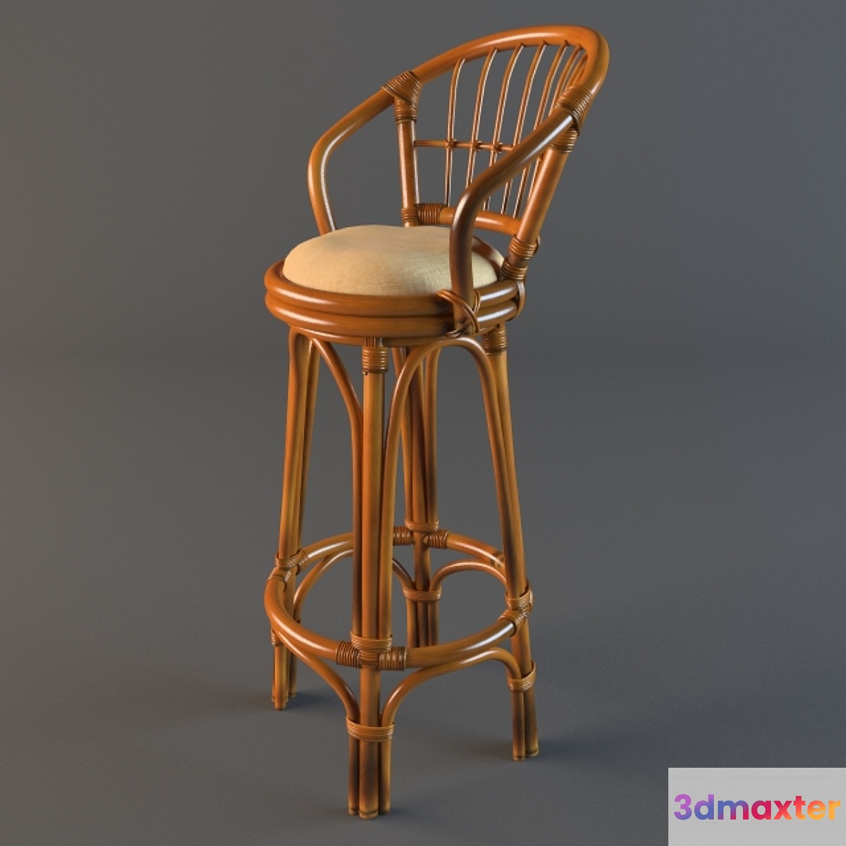 bar stool rattan