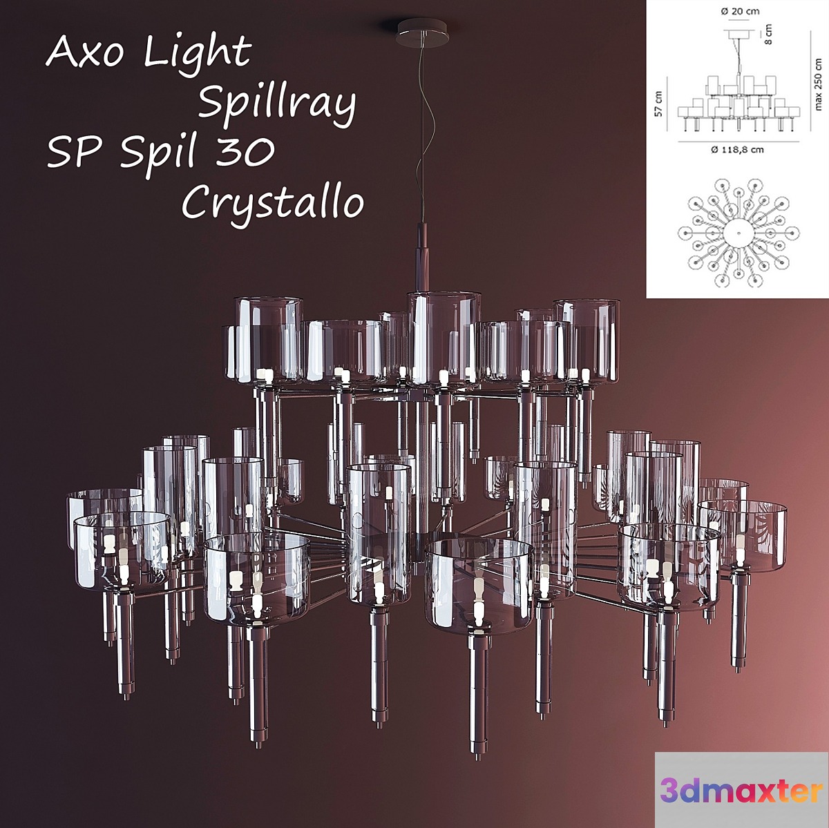 Axo Light Spillray SP 30 Crystallo Spil - No.3