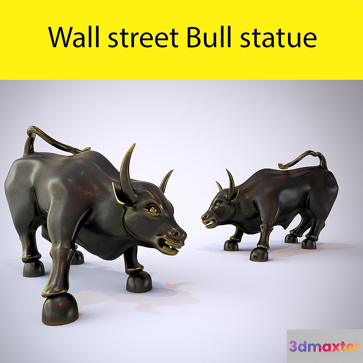 Wall street bull - No.2 3D Max