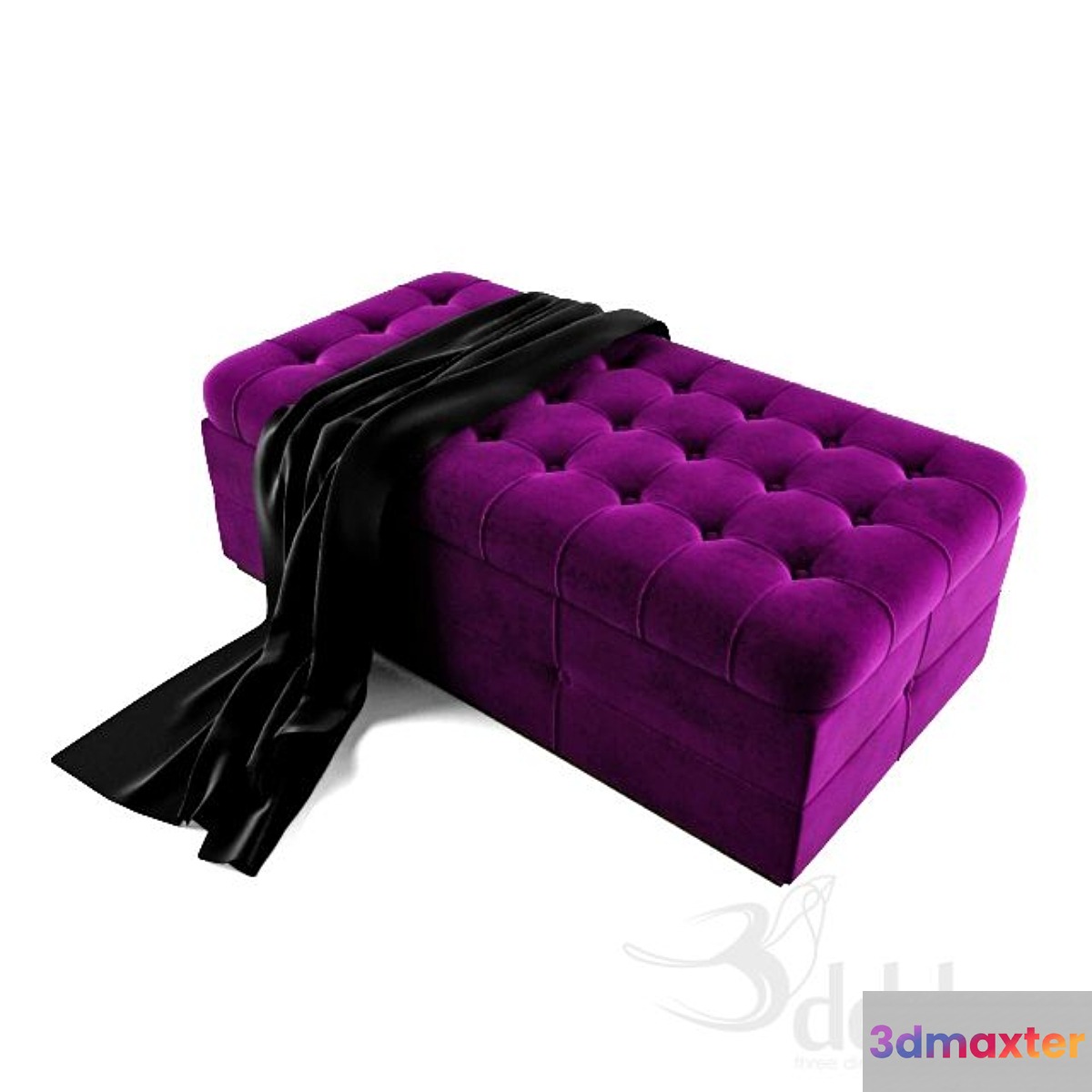 tufted puff 3D Max