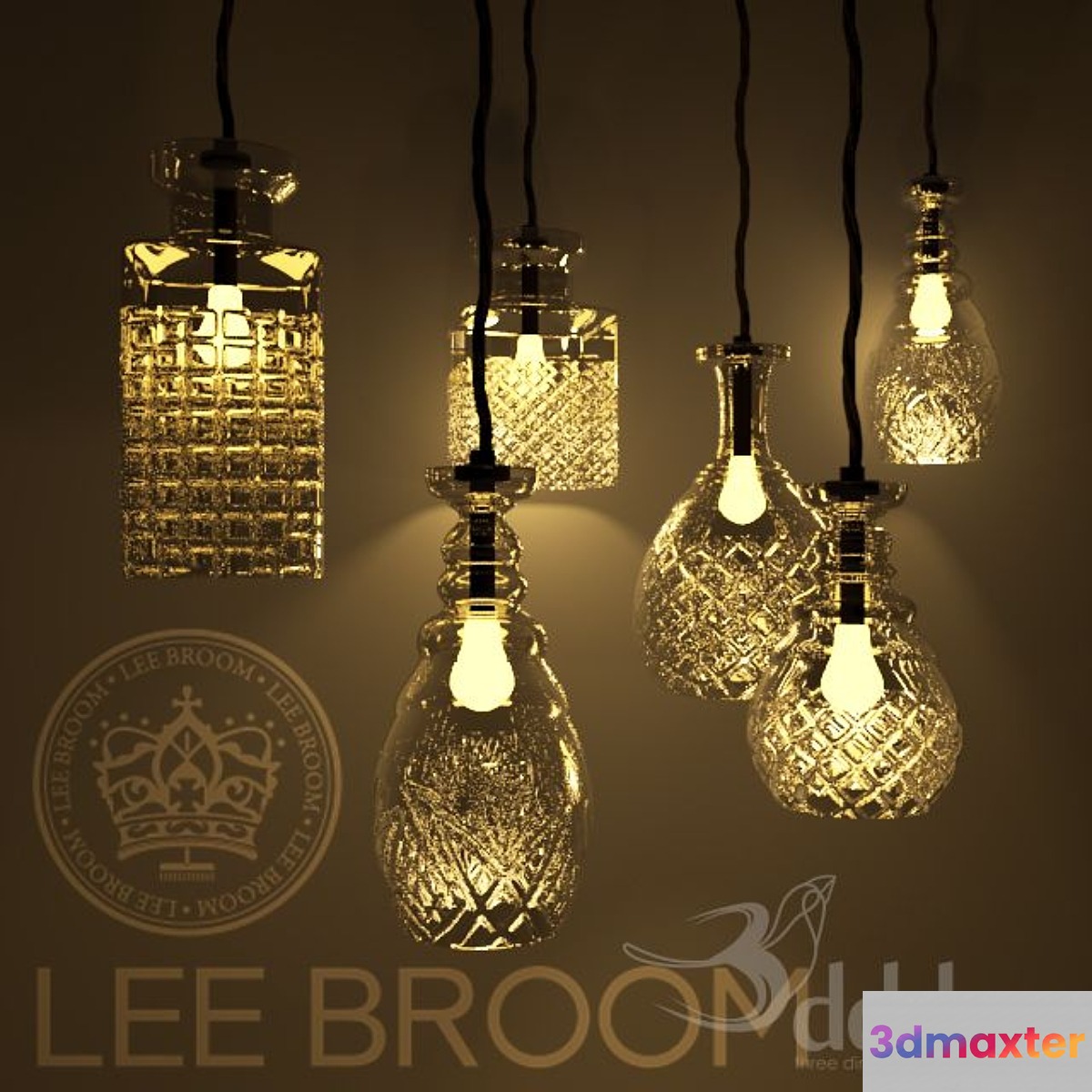 Decanter lamp set