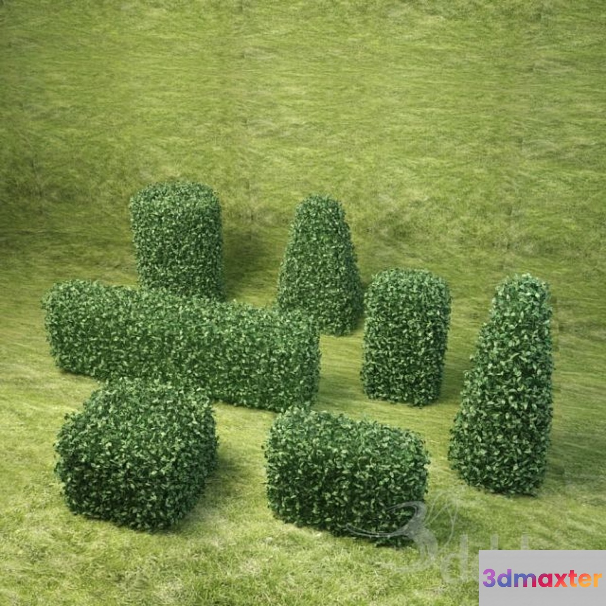 Bushes the second pack 3D Max