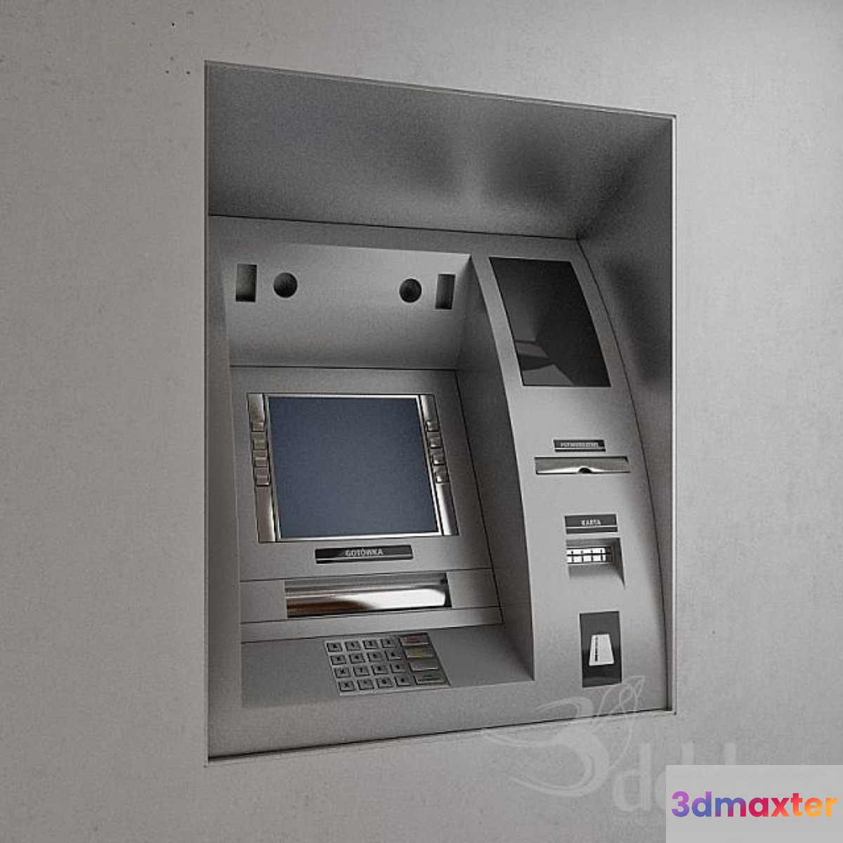 ATM wall mounted - No.2 3D Max