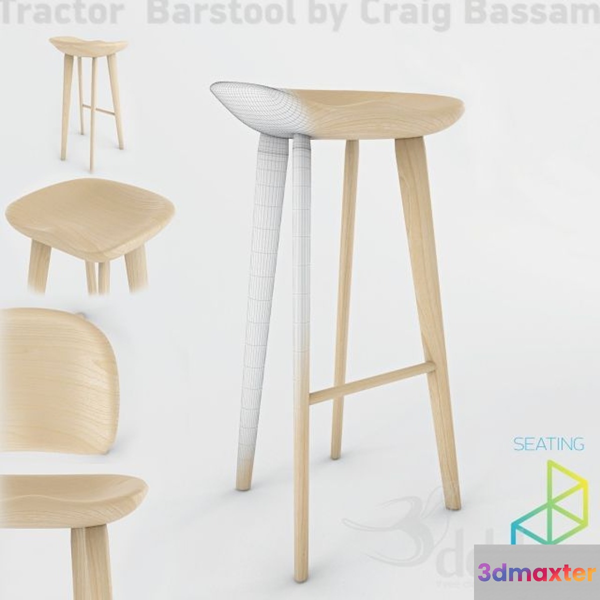 Tractor Barstool 3D Max