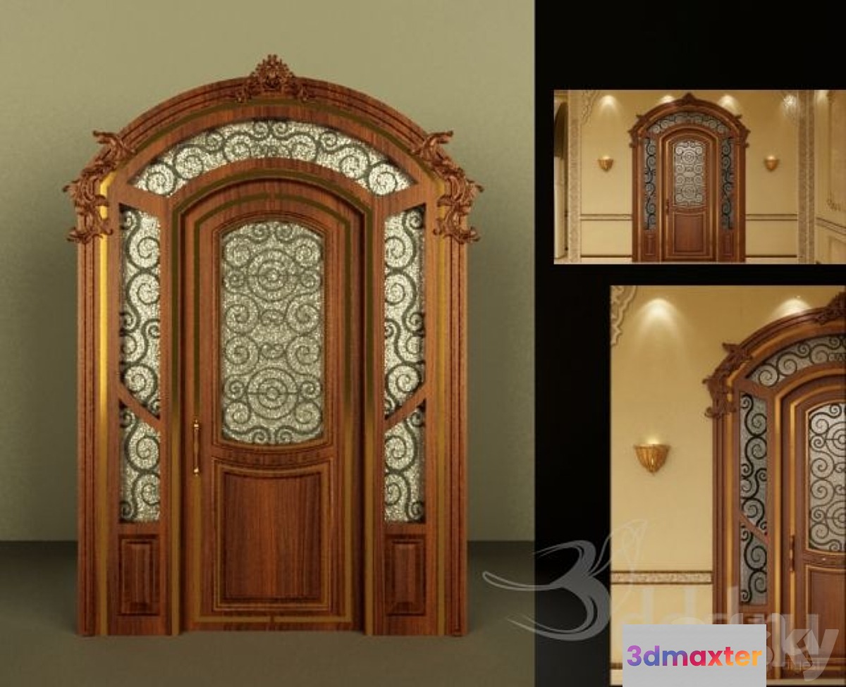 Classic Main Door 3D Max