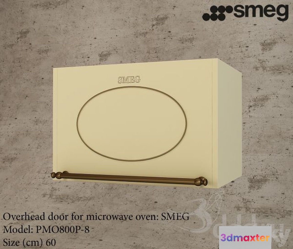 SMEG PMO800P-8 3D Max