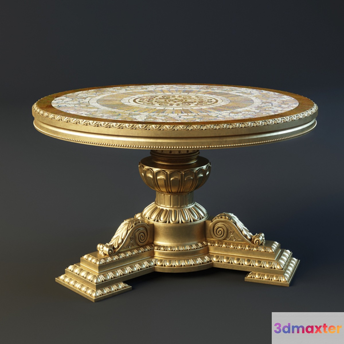 Anselmo Bonora 2010 2047 Tavolino rettangolare_Little rettangular table 3D Max