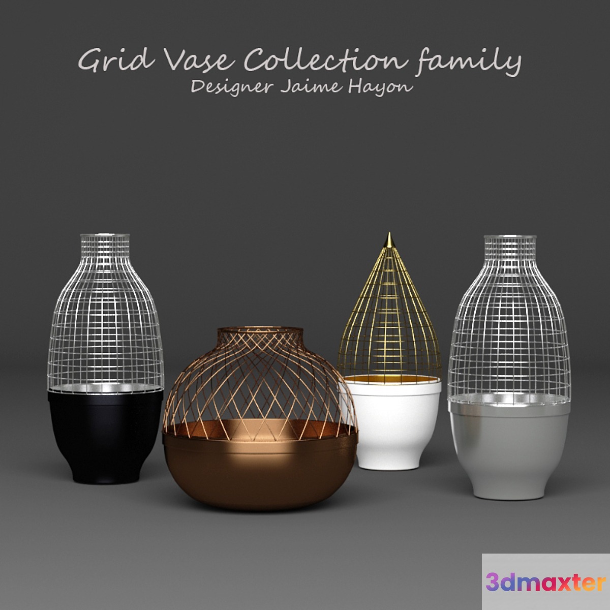 Grid Vase Gaia & Gino by Jaime Hayon