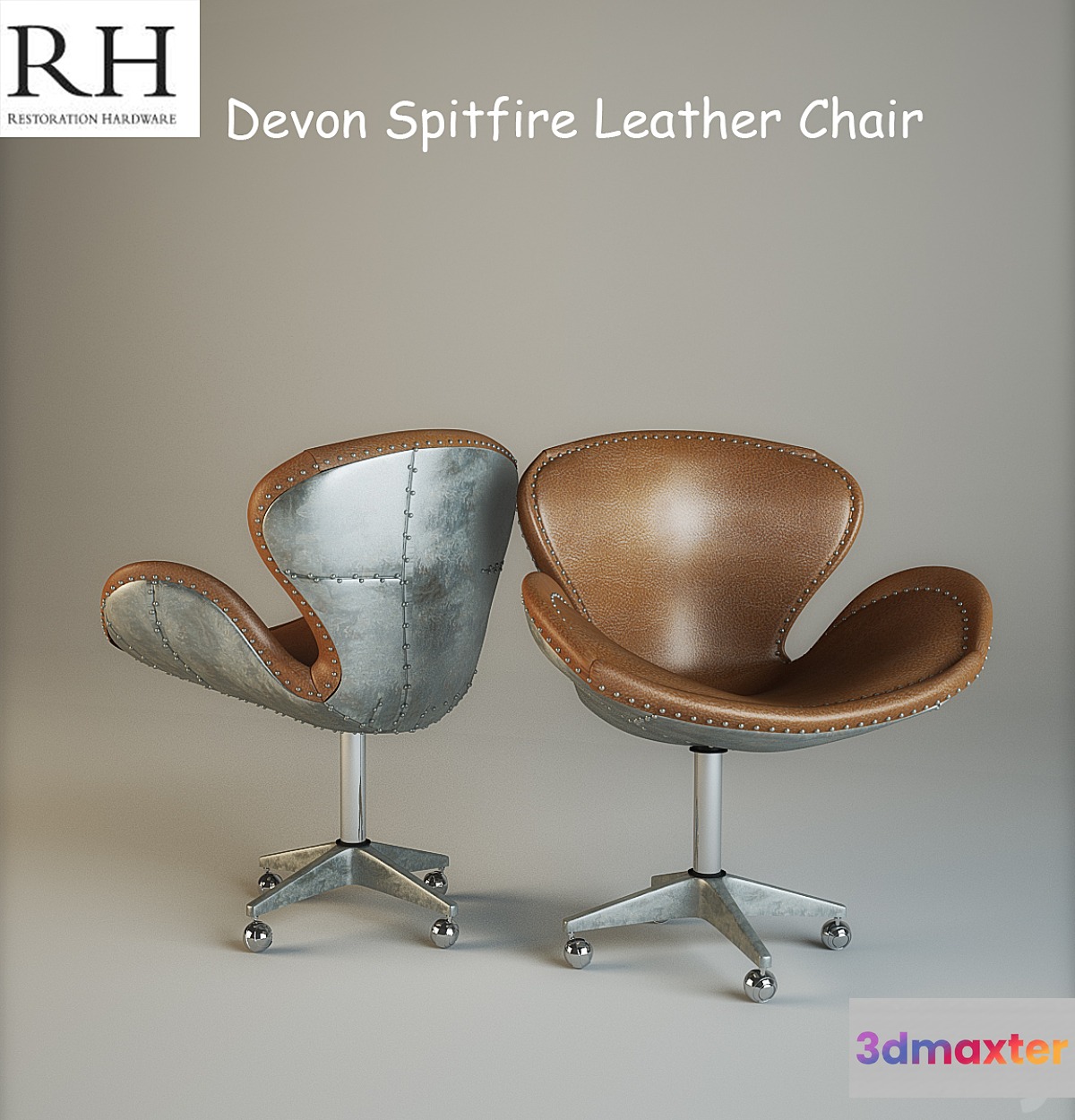 Devon seat Spitfire Leather Chair 3D Max
