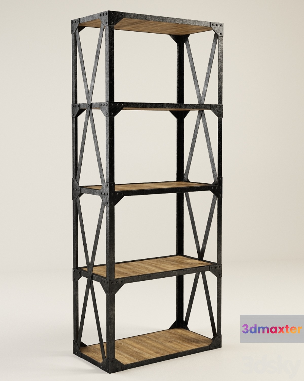 GRAMERCY HOME - TOWER BOOKSHELF 502.001 3D Max