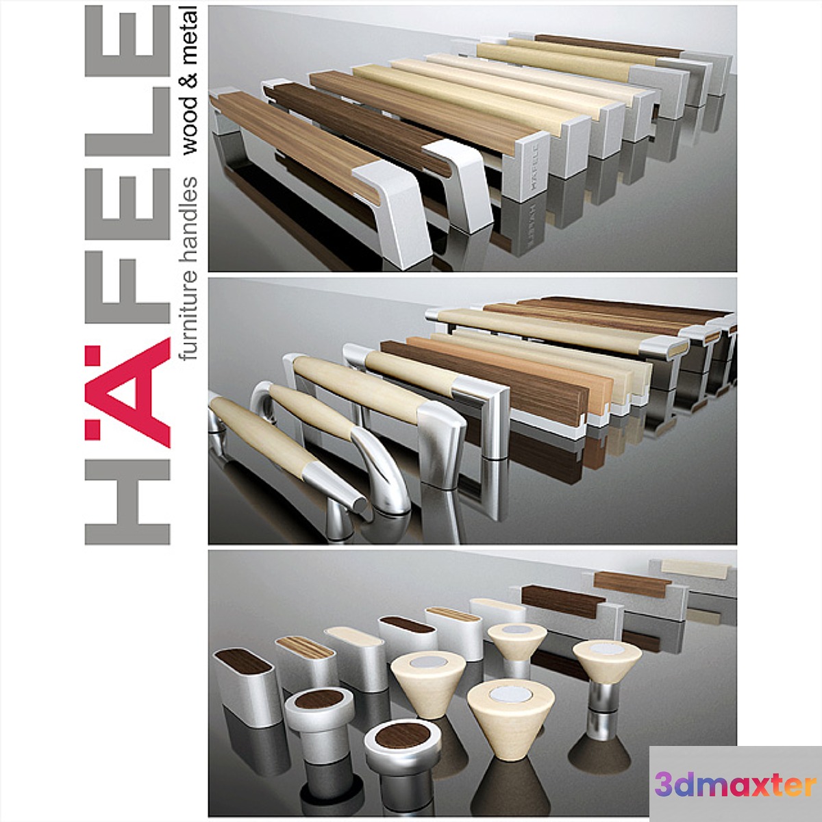 Hafele handles-Wood and metal