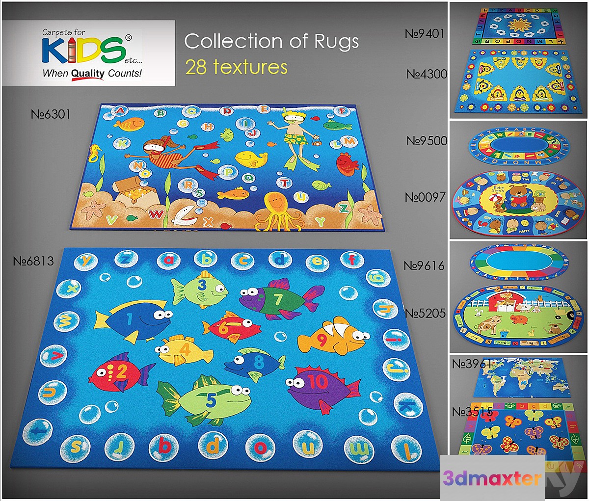 Collection rugs Carpets for Kids