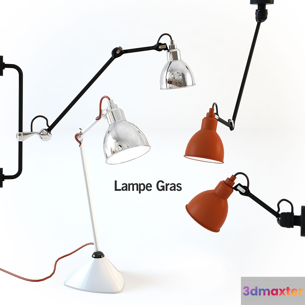 Lampe Gras - No.2 3D Max