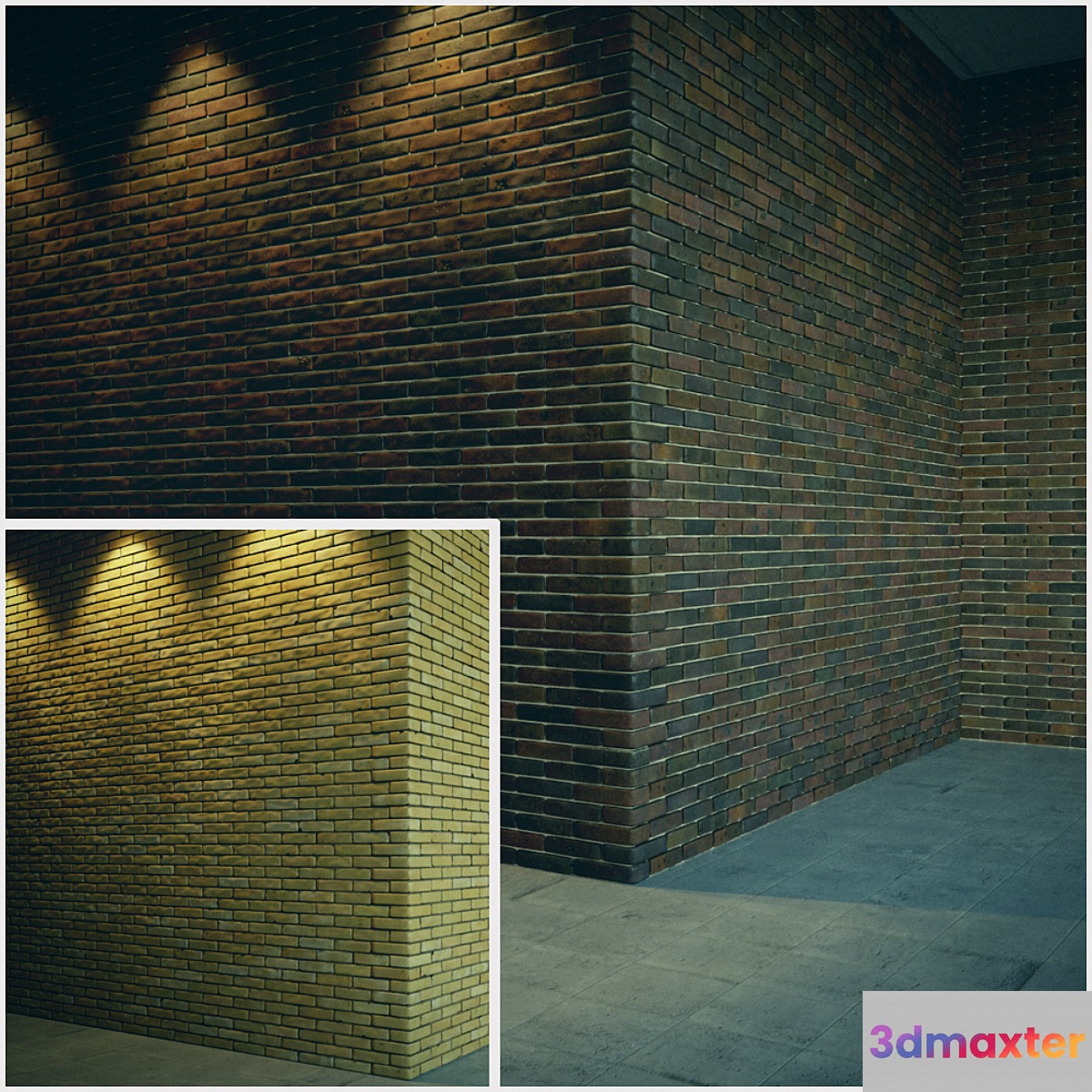 Brick wall 3D Max
