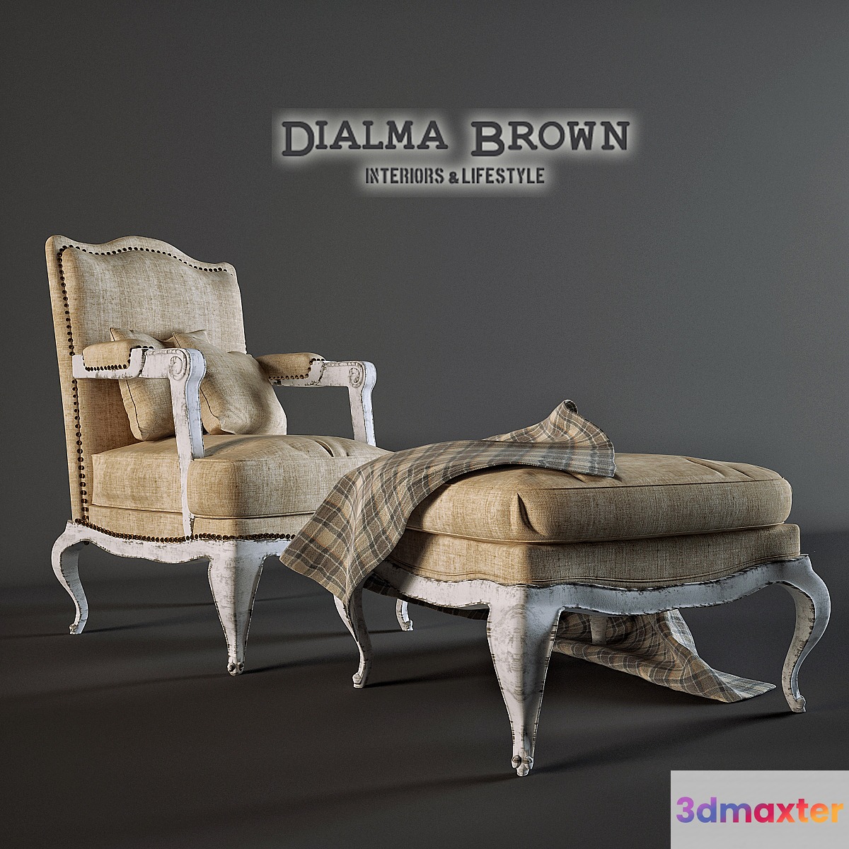 Chair with ottoman - No.2 3D Max