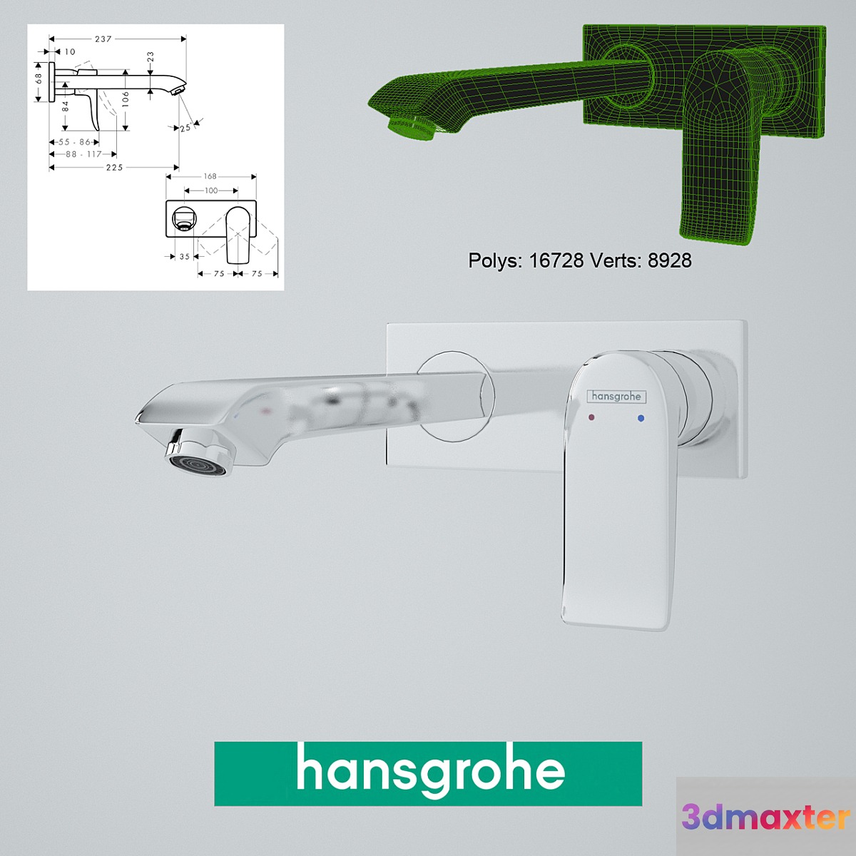 Basin Mixer Hansgrohe Metris 3D Max