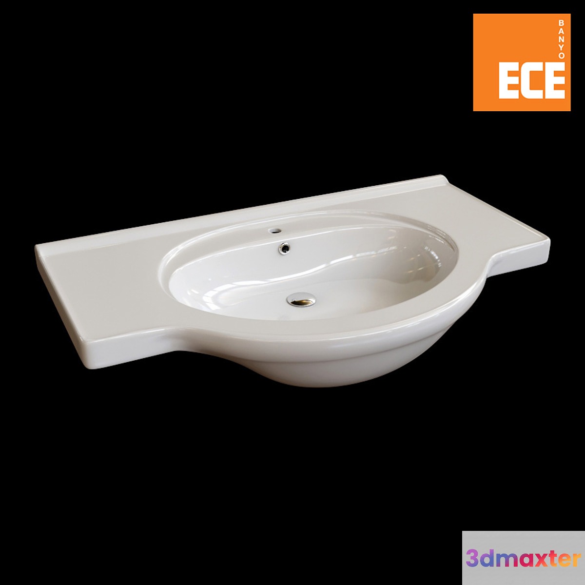 Washbasin Aruva 80 Ece banyo 3D Max