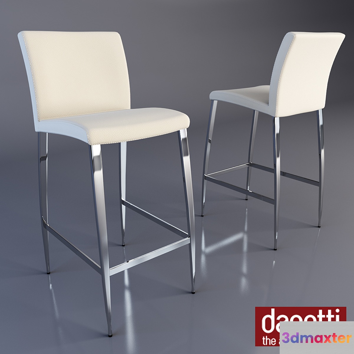 elise bar stool 3D Max