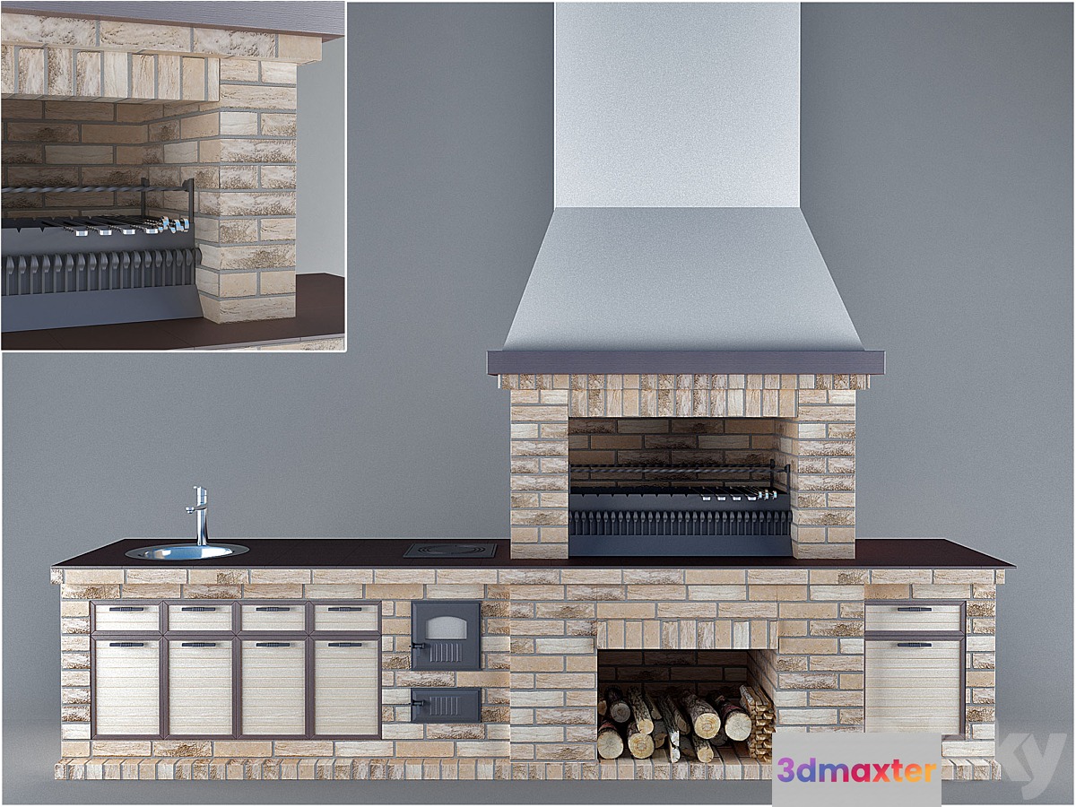 Barbecue for gazebo