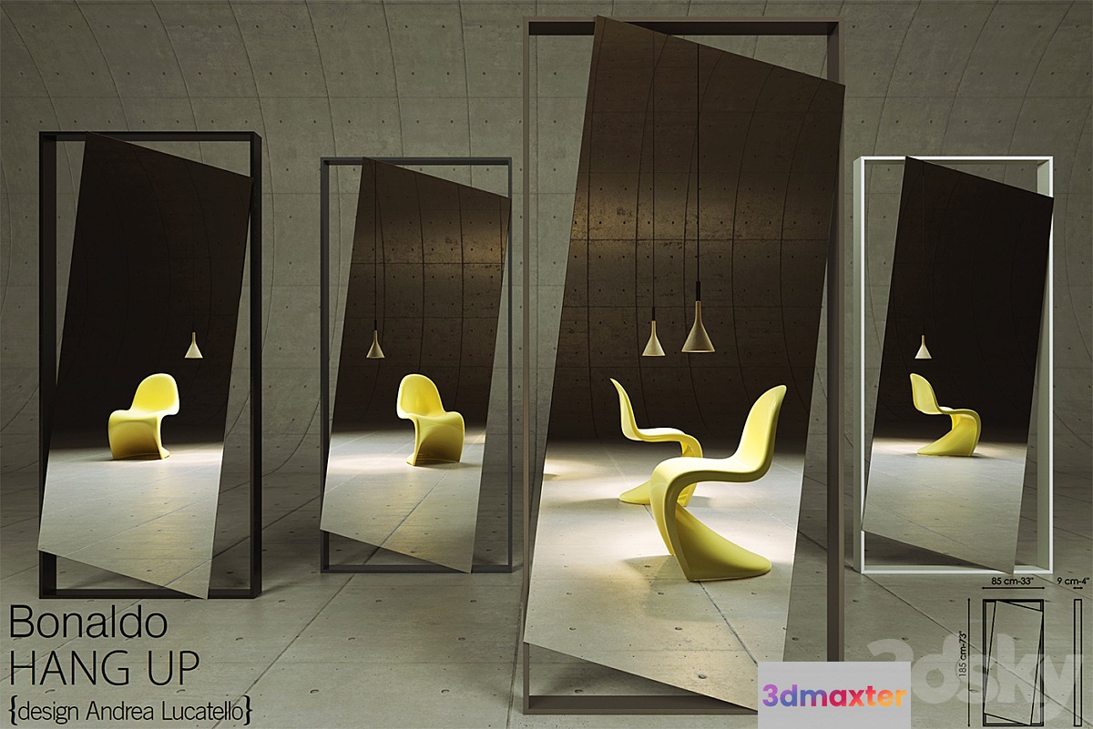 Mirror Bonaldo Hang Up 3D Max