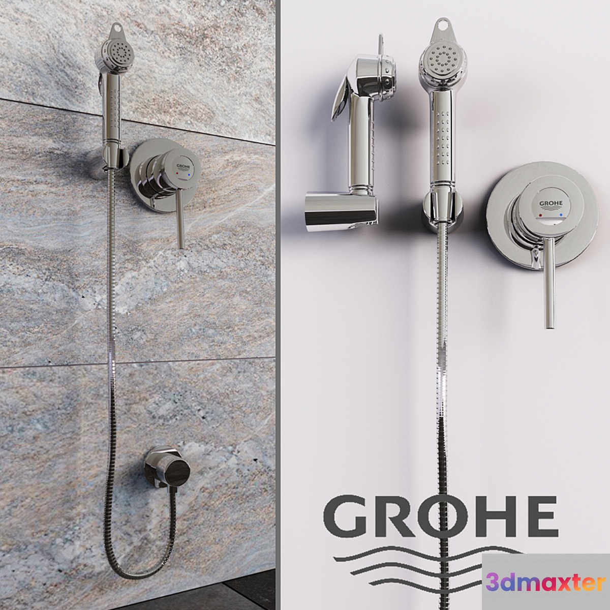 Grohe Bau classic hygienic shower