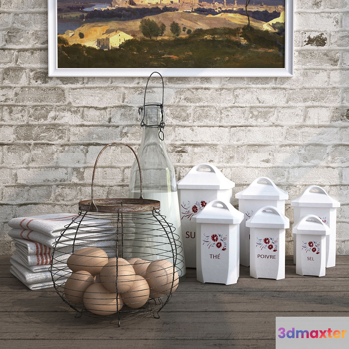 Decor for kitchens 3D Max