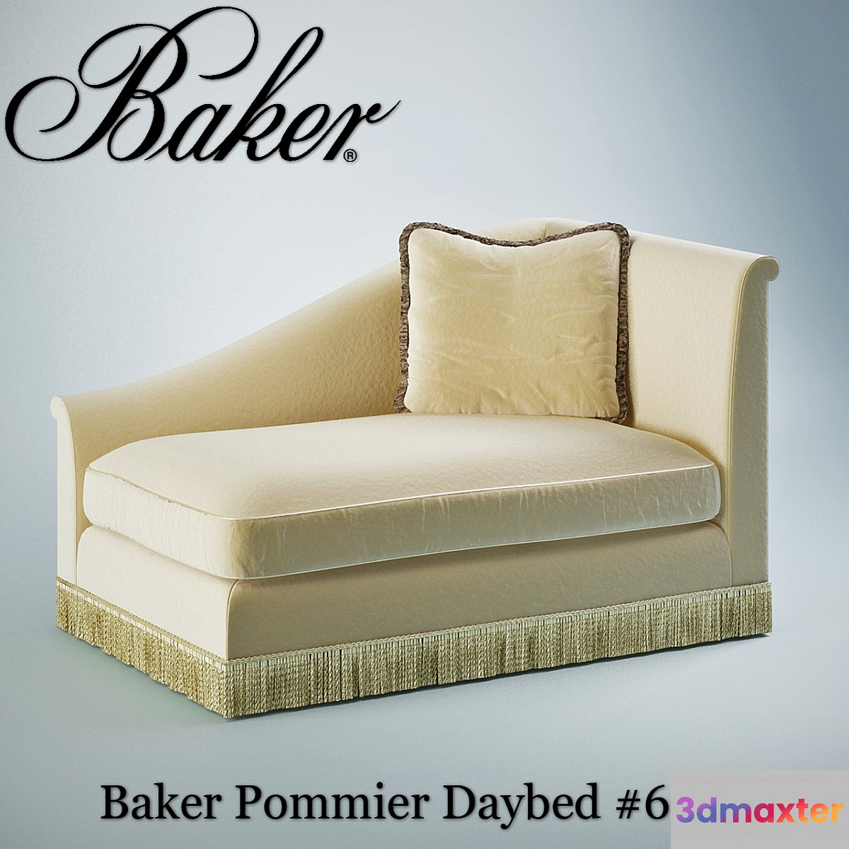 Baker Pommier Daybed # 6322 3D Max