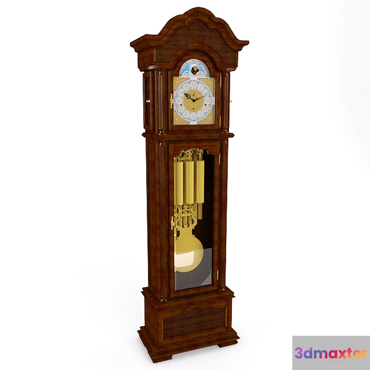 Floor clock Hermle 01093-031171 3D Max