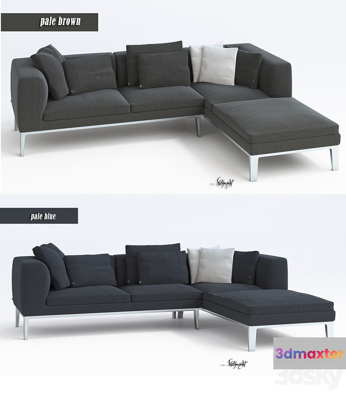 Michel Sofa 3D Max