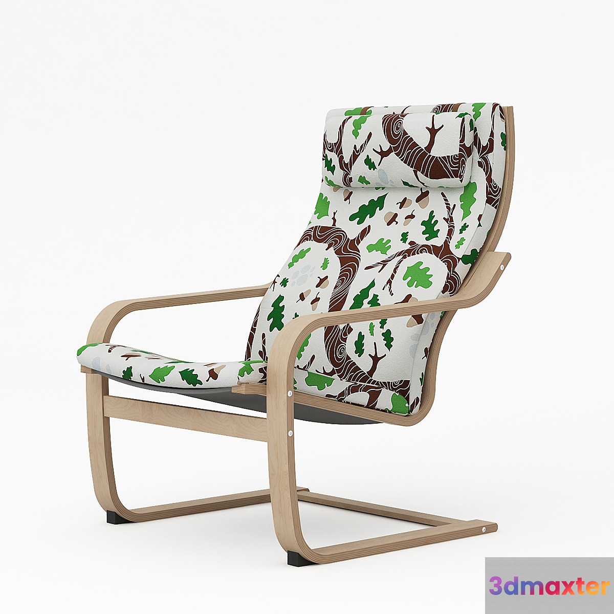 Poang Armchir 3D Max