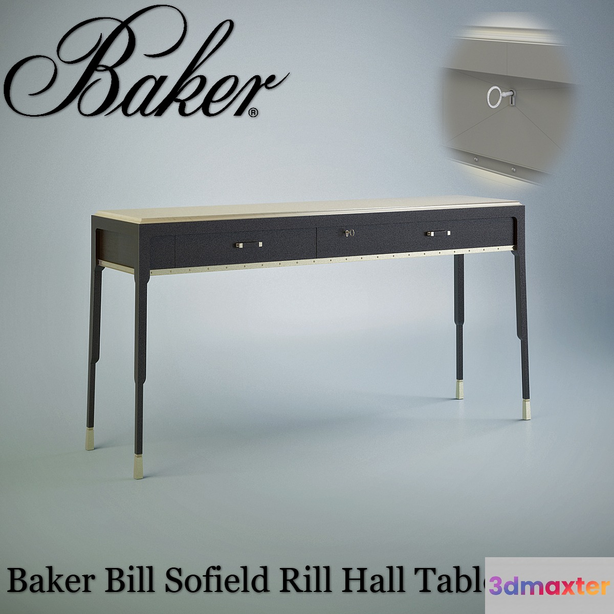 Baker Rill Hall Table # 4065 3D Max