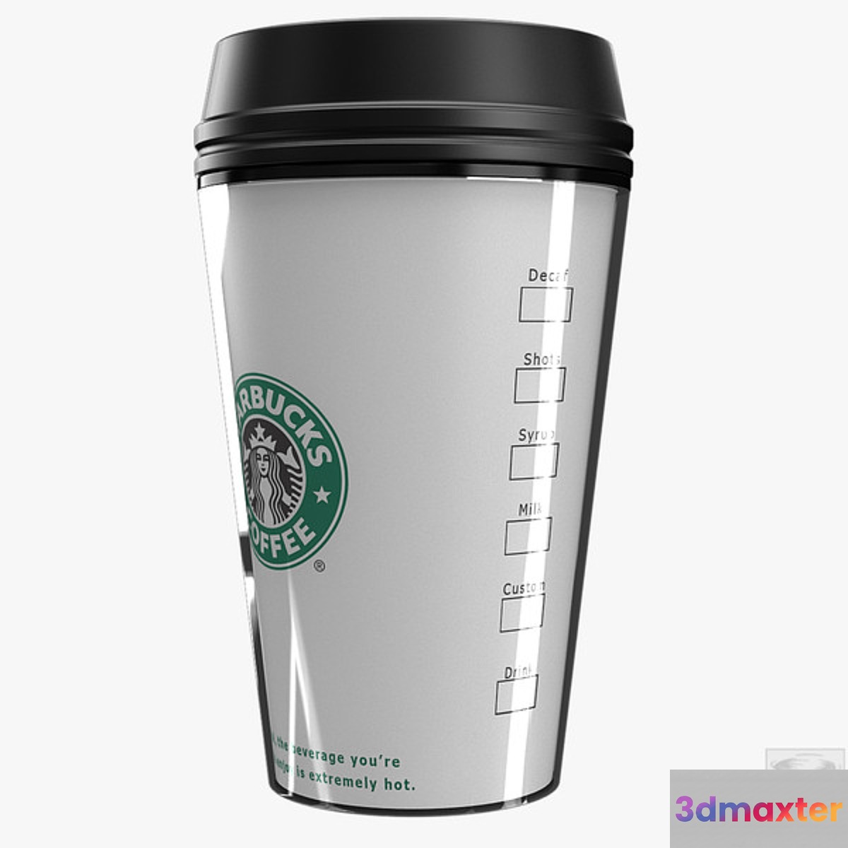 Starbucks Cup 3D Max