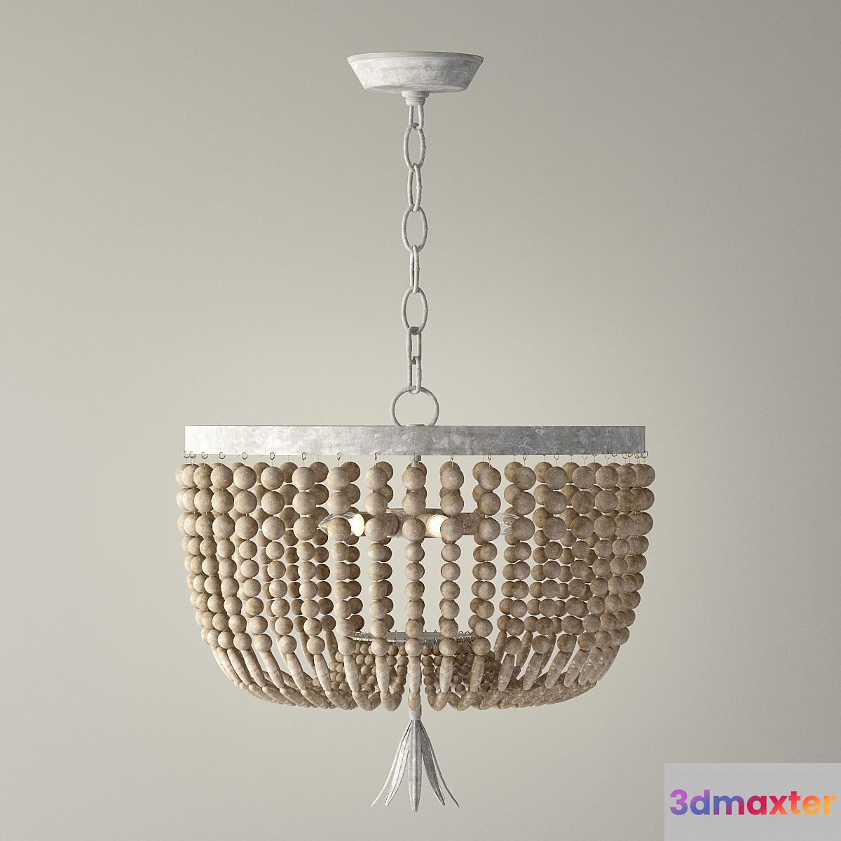 dauphine large wood pendant 3D Max