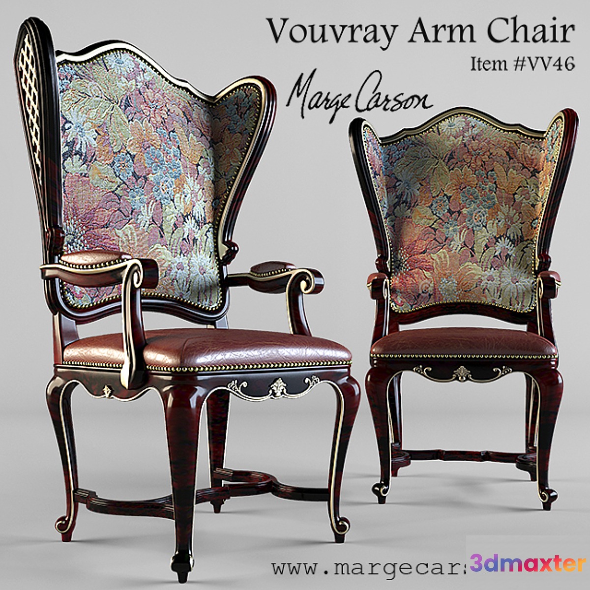 Vouvray Arm Chair 3D Max