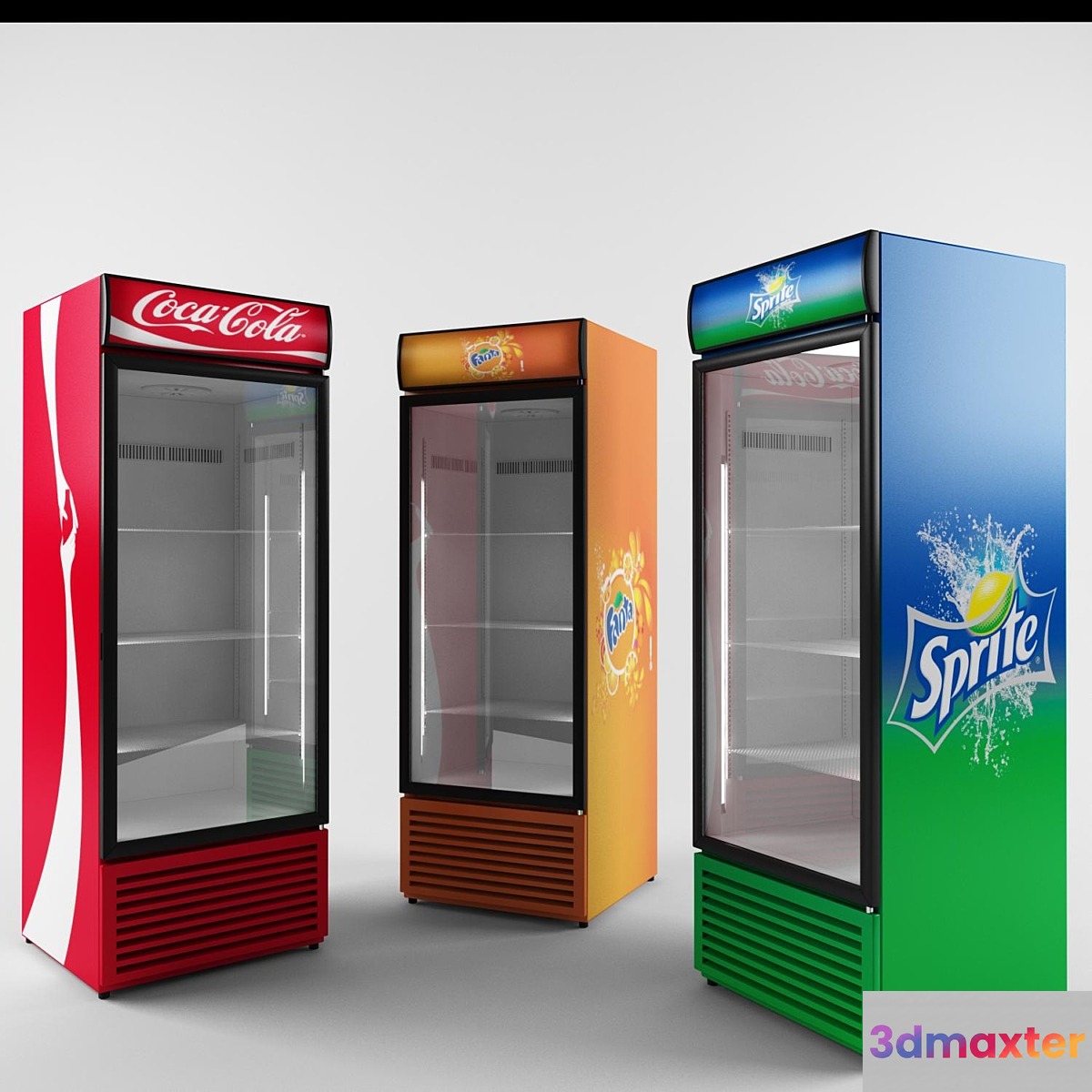 Refrigerators for drinks Coca-Cola Fanta Sprite