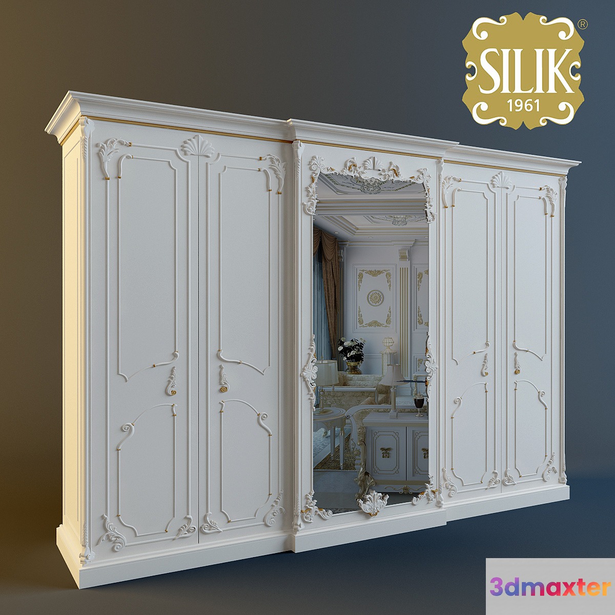Wardrobe Larissa Silik 4 flap