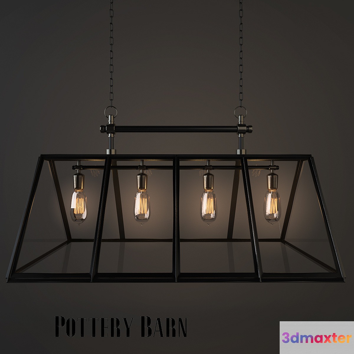 POTTERY BARN _ GREENHOUSE CHANDELIER 3D Max